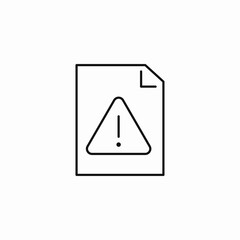file error alert icon sign vector