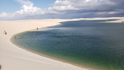 Where sand meets water and time slows down. Len&ccedil;&oacute;is Maranhenses: Between crystal-clear lagoons and endless dunes