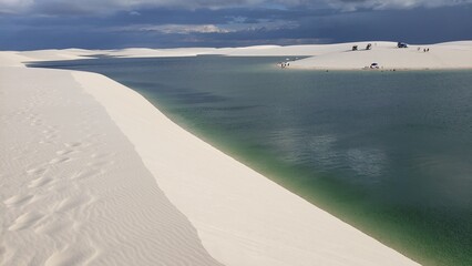 Where sand meets water and time slows down. Len&ccedil;&oacute;is Maranhenses: Between crystal-clear lagoons and endless dunes