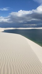 Where sand meets water and time slows down. Len&ccedil;&oacute;is Maranhenses: Between crystal-clear lagoons and endless dunes