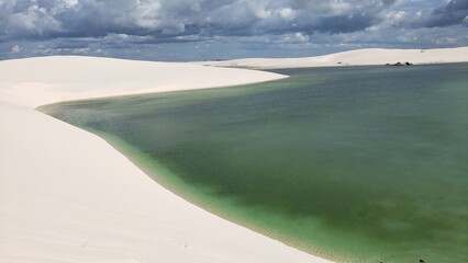 Where sand meets water and time slows down. Len&ccedil;&oacute;is Maranhenses: Between crystal-clear lagoons and endless dunes