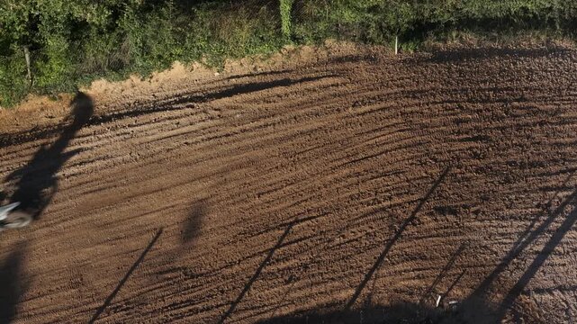 Dirt track for motocross and off-road racing enthusiasts