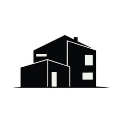 vector of a two story house