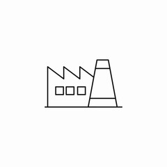 sawtooth roof factory icon sign vector