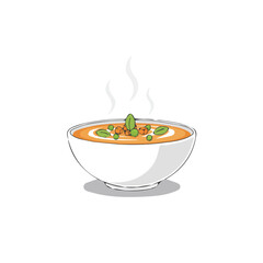 Vector soup illustration for motion graphics