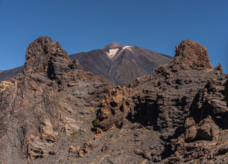 Volcanic rocks before Mount Teide