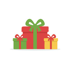 Vector illustration of a gift for Christmas
