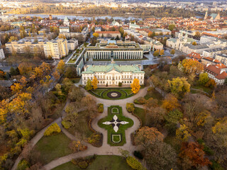 Warszawa, jesienna panorama miasta