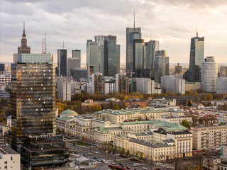 Warszawa, jesienna panorama miasta © hunter76