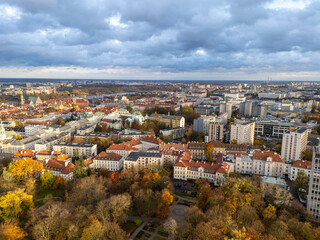 Warszawa, jesienna panorama miasta