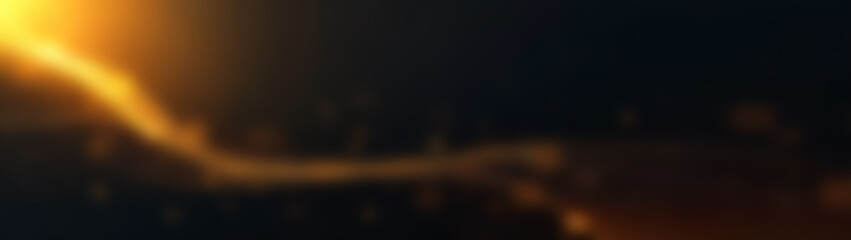 Elegant horizontal black and gold banner with luxury metallic texture and copy space, premium background for branding and design