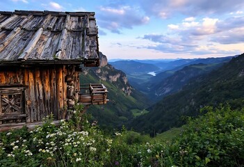 old house in the mountains