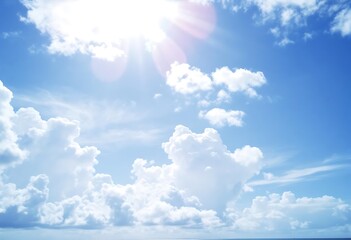 blue sky with clouds