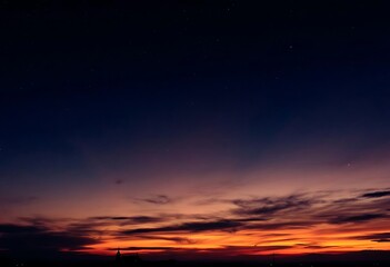 sunset over the ocean