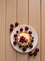 Berry Tart with Whipped Cream