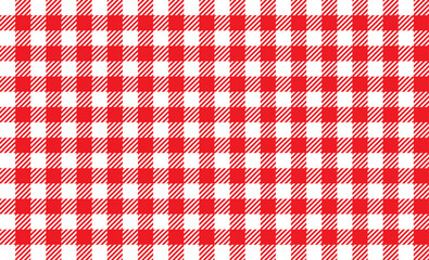 Red and White Gingham Checkered Pattern Background