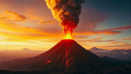 volcano in the sky