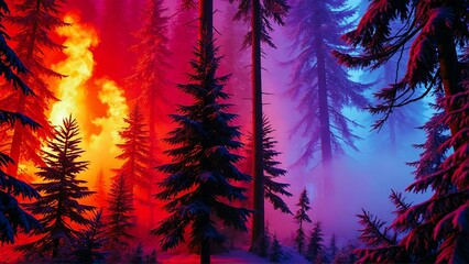 christmas tree in the night