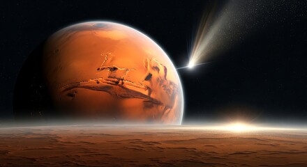 Mars, Spacecraft and Cosmic Event