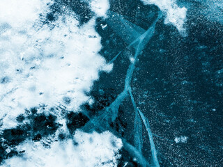 climateinduced ice fractures captured from above emphasize urgent environmental and ecological