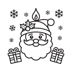 cute candle with holly bold & easy cute christmas coloring page, Whimsical Gingerbread House Coloring Pages for Kids & Adults, Christmas Coloring Pages, bold & easy cozy winter coloring book pages,