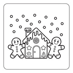 cute candle with holly bold & easy cute christmas coloring page, Whimsical Gingerbread House Coloring Pages for Kids & Adults, Christmas Coloring Pages, bold & easy cozy winter coloring book pages,