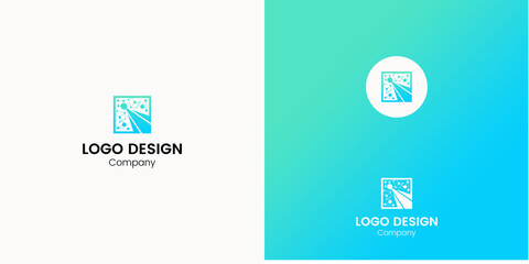 Modern Abstract Colorful Logo Design Concept for Branding