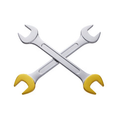 Wrench pair crossed workshop repair tool metal equipment