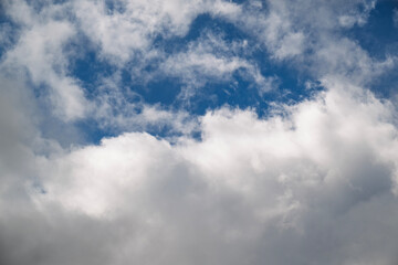 The sky is blue with a few clouds scattered throughout