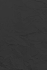 Black clean crumpled paper