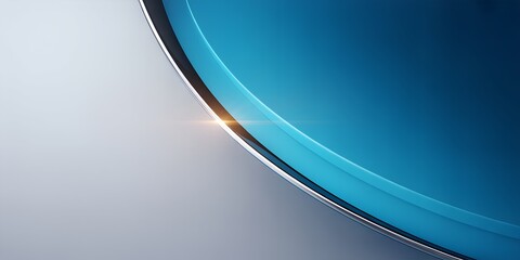 Abstract blue and silver wave graphic provides ample copy space for presentations.