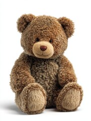 Obraz premium PNG Soft teddy bear sitting on a white background