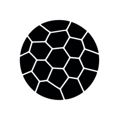 Fototapeta premium stone intarsia flat black solid vector illustration isolated on white background