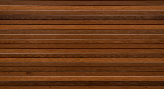 Brown wood background texture featuring a repeating pattern of parallel horizontal slats. Rustic natural plank surface for design template ,wallpaper, detail, plank