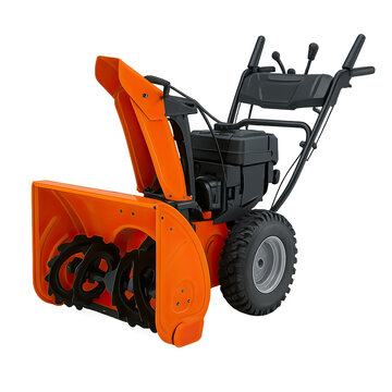 Two stage snow blower with auger, chute and deep tread wheels Cutout Transparent PNG