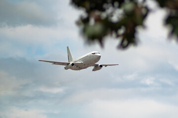 Commercial Jet Aircraft Landing or Taking Off