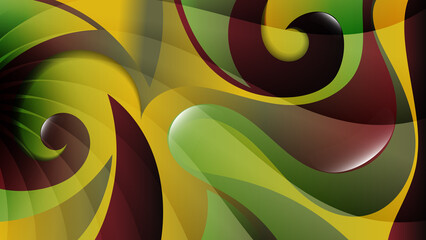 Luxurious vintage art background in green, purple, yellow tones. A great background for social media pages, posters, presentations, outdoor advertising, and other projects.