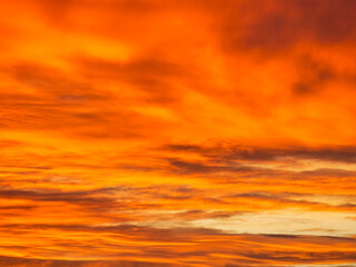 Fiery Autumn Sunrise over Dorset England