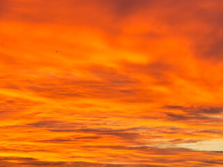 Fiery Autumn Sunrise over Dorset England
