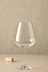 empty clean wine glass