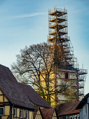 Sanierung eines Kirchturms