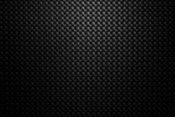 Dark chrome carbon fiber weave with glossy black gradient premium seamless background