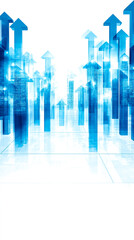 ビジネスの成長と成功を示す矢印