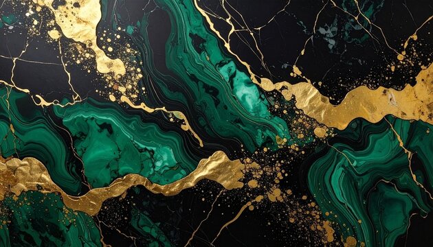 abstract jade Gold background 