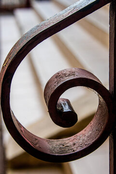 Volute de fer forg&eacute;