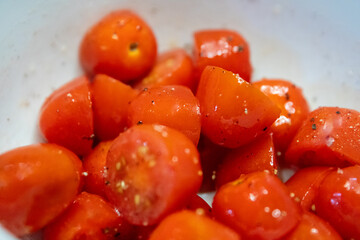 Bunch of small tomatoes