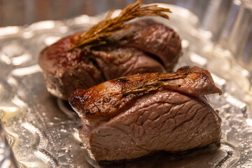 Lamb steak with Rosemary