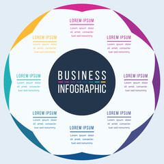 Circle Infographic Design 8 Options