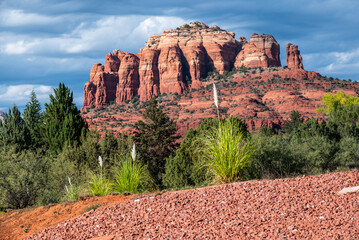 Sedona red rock bluff