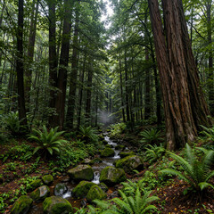 Obraz premium forest in the morning